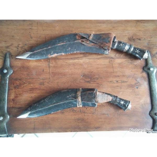 Kukri Npalais Lot de deux couteaux