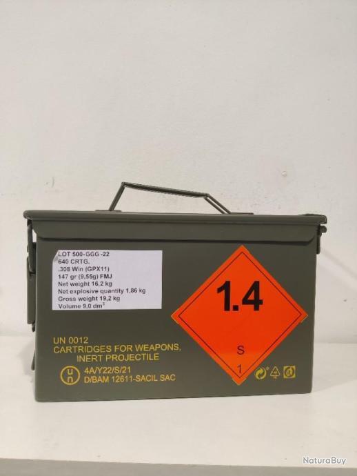 LOT 2 CAISSE MUNITION ANCIEN FRANCE MILITARIA