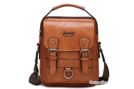 JEEP BULUO Sacoche en Cuir pour Homme, OFFERTE