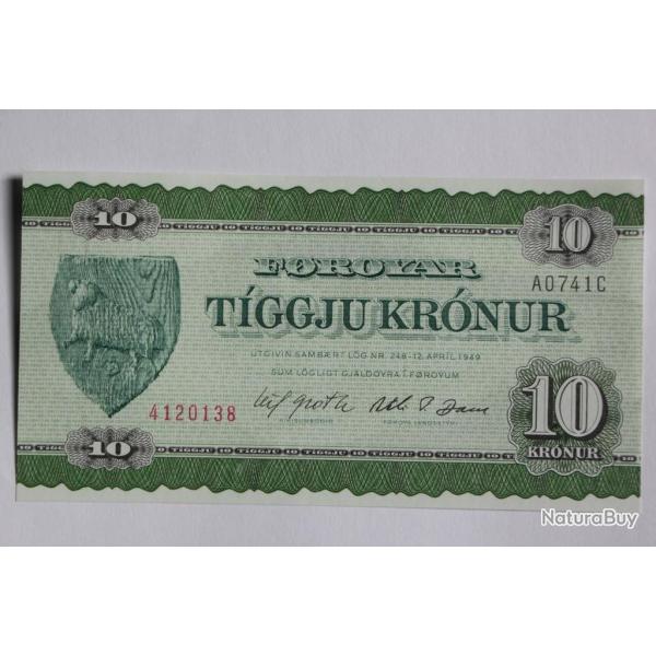 Billet 10 Kronur le Fro 1978 neuf