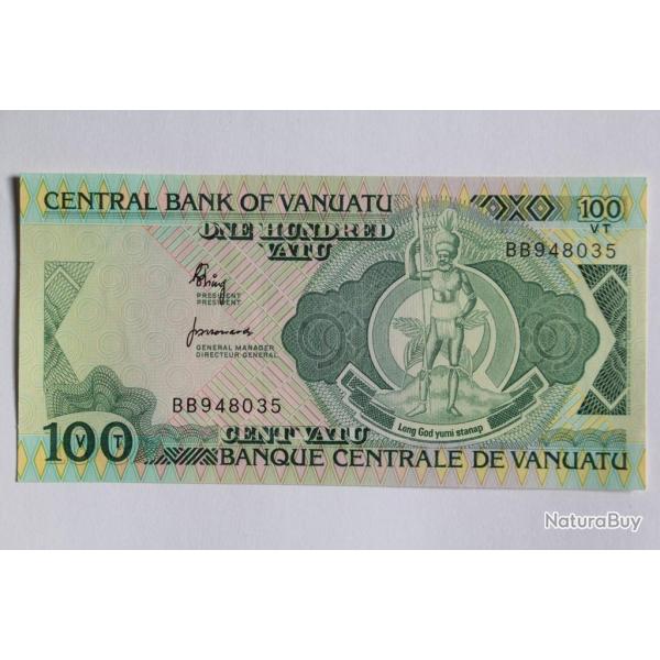 Billet 100 Vatu Vanuatu type 1982-89 neuf