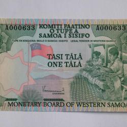 Billet 1 Tala Samoa occidentales 1980 neuf