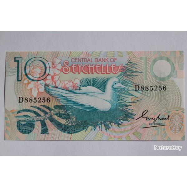 Billet 10 Rupees Seychelles type 1979 neuf
