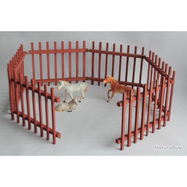 Chevaux Zoo Elastolin Hausser composition Jouet