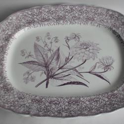 MINTON Plat de service faïence Trellis & Plants