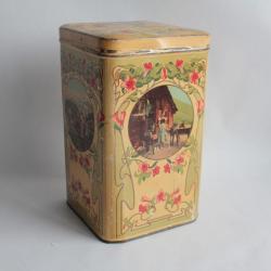 Boîte tôle lithographiée Biscuits Navonne & Co Genève