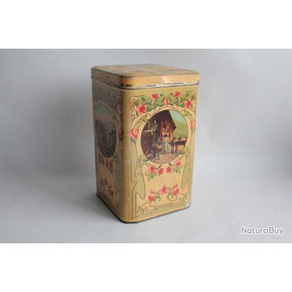 Bote tle lithographie Biscuits Navonne & Co Genve