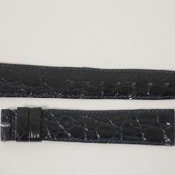 Christian DIOR Bracelet montre croco bleu marine 16 mm