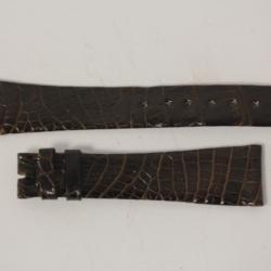 Bracelet montre Universal Genève croco marron 17 mm