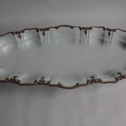 Plat de service porcelaine Thun Klösterle Vienne Autriche XIXe siècle