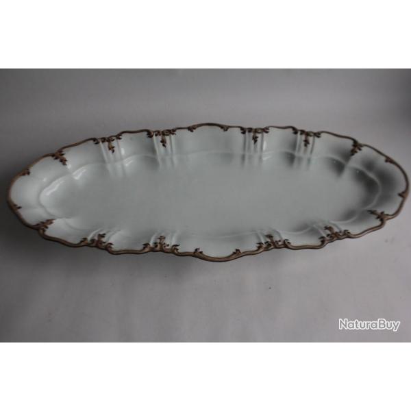 Plat de service porcelaine Thun Klsterle Vienne Autriche XIXe sicle