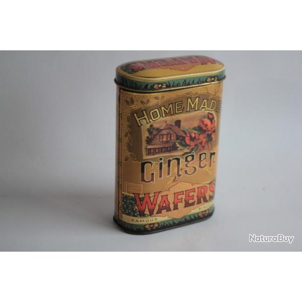 Bote biscuits tle lithographie Home Mad Ginger Wafers