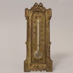 Thermomètre bronze XIXe siècle
