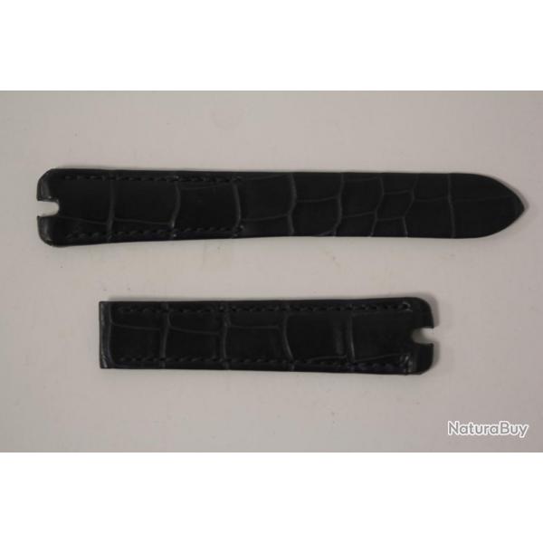 BERTOLUCCI Bracelet montre croco bleu marine 19 mm