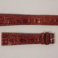 PATEK PHILIPPE Bracelet pour montre cuir brun 18 mm