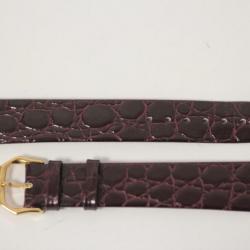 RAYMOND WEIL Bracelet pour montre croco bordeaux 16 mm