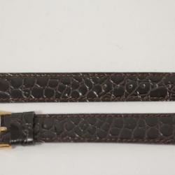 RAYMOND WEIL Bracelet pour montre croco marron 15 mm