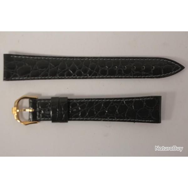 RAYMOND WEIL Bracelet pour montre cuir gris fonc 17 mm