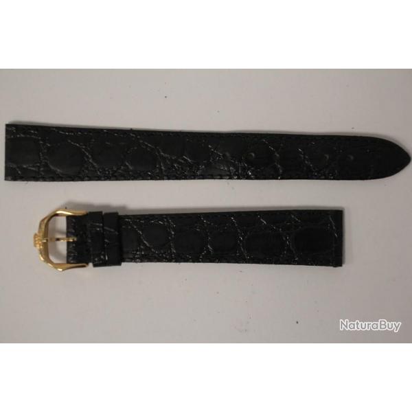 RAYMOND WEIL Bracelet pour montre croco noir 17 mm