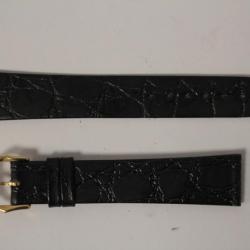 RAYMOND WEIL Bracelet pour montre croco noir 17 mm