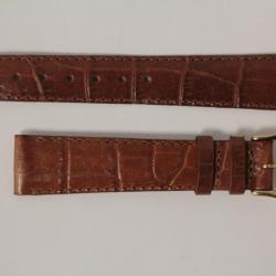 RAYMOND WEIL Bracelet pour montre croco marron 17 mm