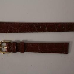 RAYMOND WEIL Bracelet pour montre croco marron 12 mm