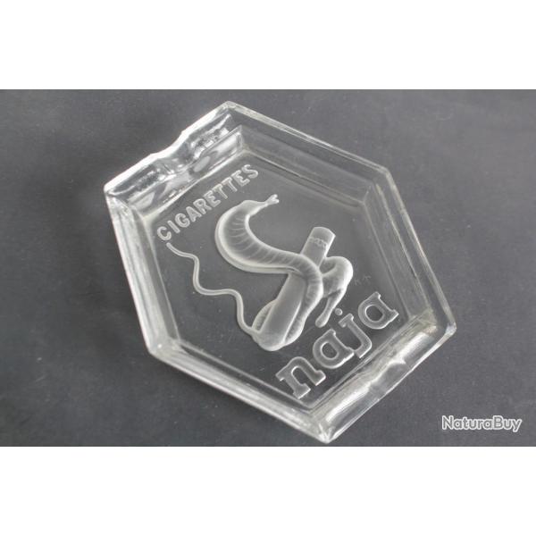 Cendrier publicitaire verre cigarettes NAJA