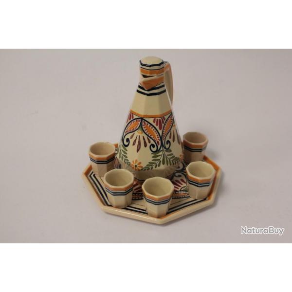 Service  liqueur faence Henriot Quimper 164