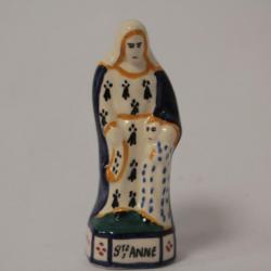 Petit sujet faïence Sainte Anne HB Quimper