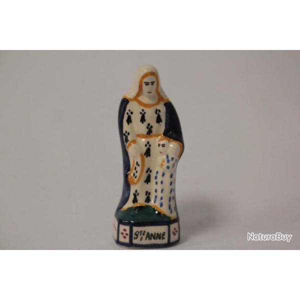 Petit sujet faence Sainte Anne HB Quimper