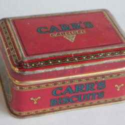 Boîte à biscuits tôle lithographiée carr's carlisle biscuits