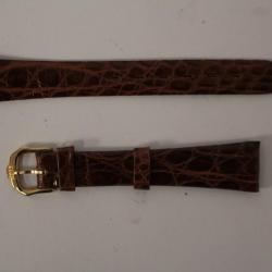 RAYMOND WEIL Bracelet pour montre croco marron 15 mm