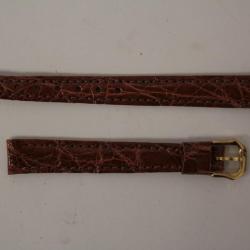 RAYMOND WEIL Bracelet pour montre croco marron 10 mm