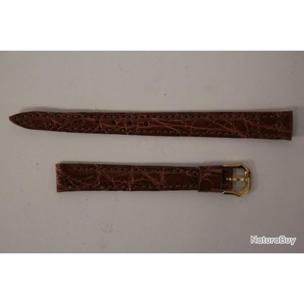 RAYMOND WEIL Bracelet pour montre croco marron 10 mm