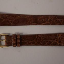 RAYMOND WEIL Bracelet pour montre croco marron 15 mm