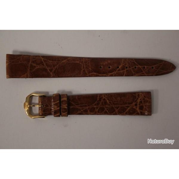RAYMOND WEIL Bracelet pour montre croco marron 15 mm