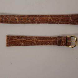 RAYMOND WEIL Bracelet pour montre croco marron 11 mm