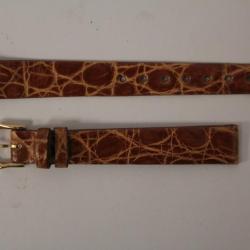 RAYMOND WEIL Bracelet pour montre croco marron 12 mm