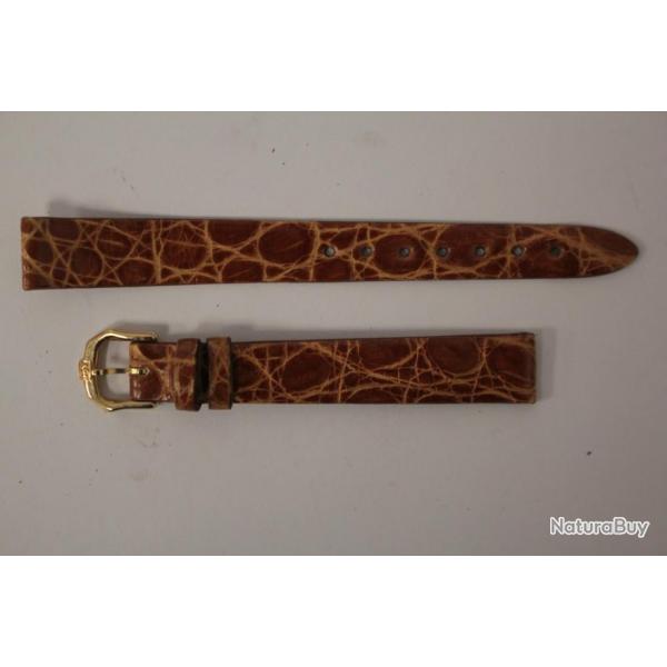 RAYMOND WEIL Bracelet pour montre croco marron 12 mm