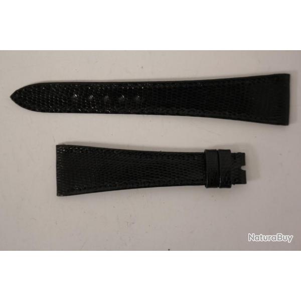 Bracelet montre Universal Genve lzard noir 19 mm