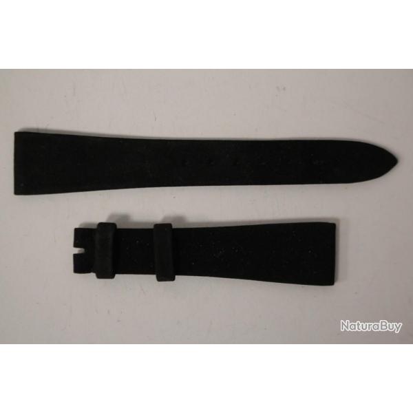 Bracelet montre Universal Genve velours noir 17 mm vintage