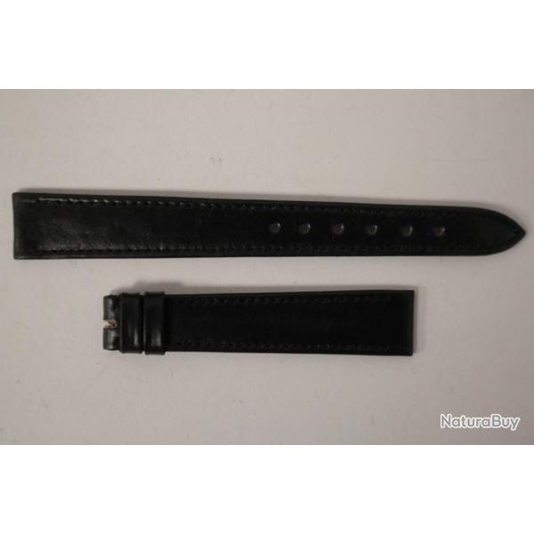 Bracelet montre Universal Genve cuir noir 15 mm