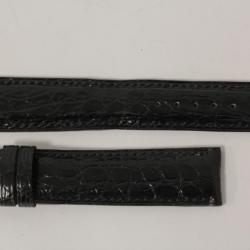 BULGARI Bracelet pour montre croco noir 19 mm