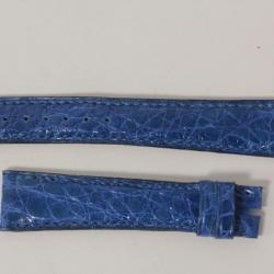 BULGARI Bracelet pour montre croco bleu 17 mm
