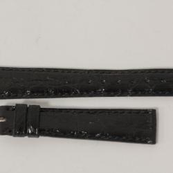 BULGARI Bracelet pour montre croco noir 17 mm