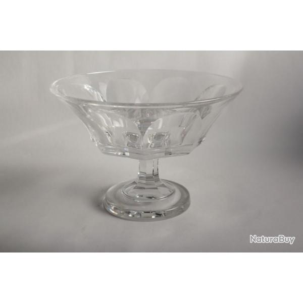 Coupe  fruits cristal XIXe sicle