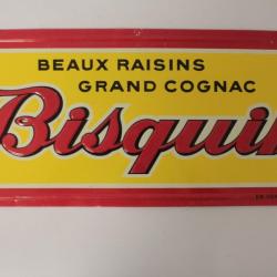 Plaque publicitaire Bisquit Grand cognac 1950