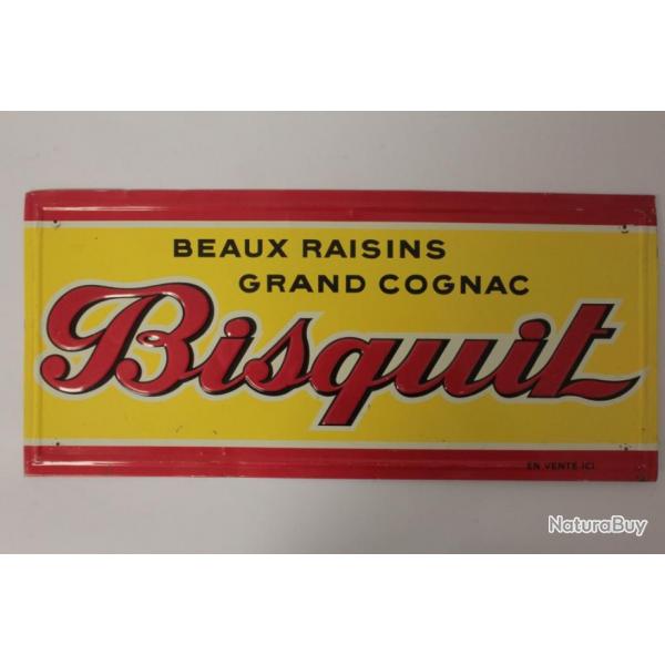 Plaque publicitaire Bisquit Grand cognac 1950