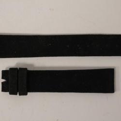 Bracelet montre Universal Genève velours noir 16 mm