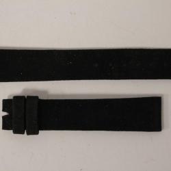 Bracelet montre Universal Genève velours noir 16 mm vintage